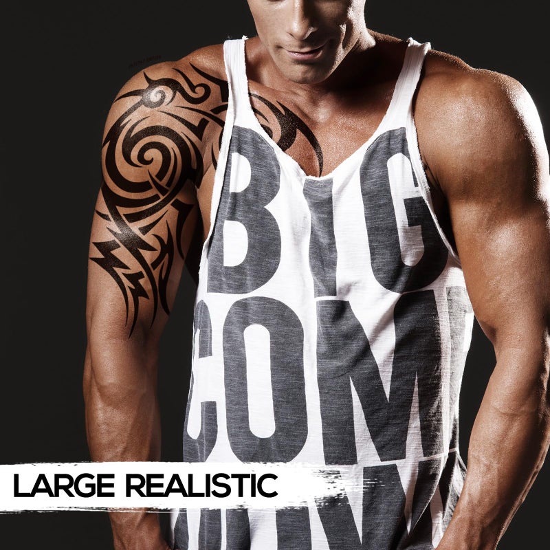 Kotbs 2 Sheets Large Totem Temporary Tattoos for Men and Women Waterproof Full Arm Fake Tattoo Stickers Realistic Body Art for Adults Shoulder Chest Back - Image 5